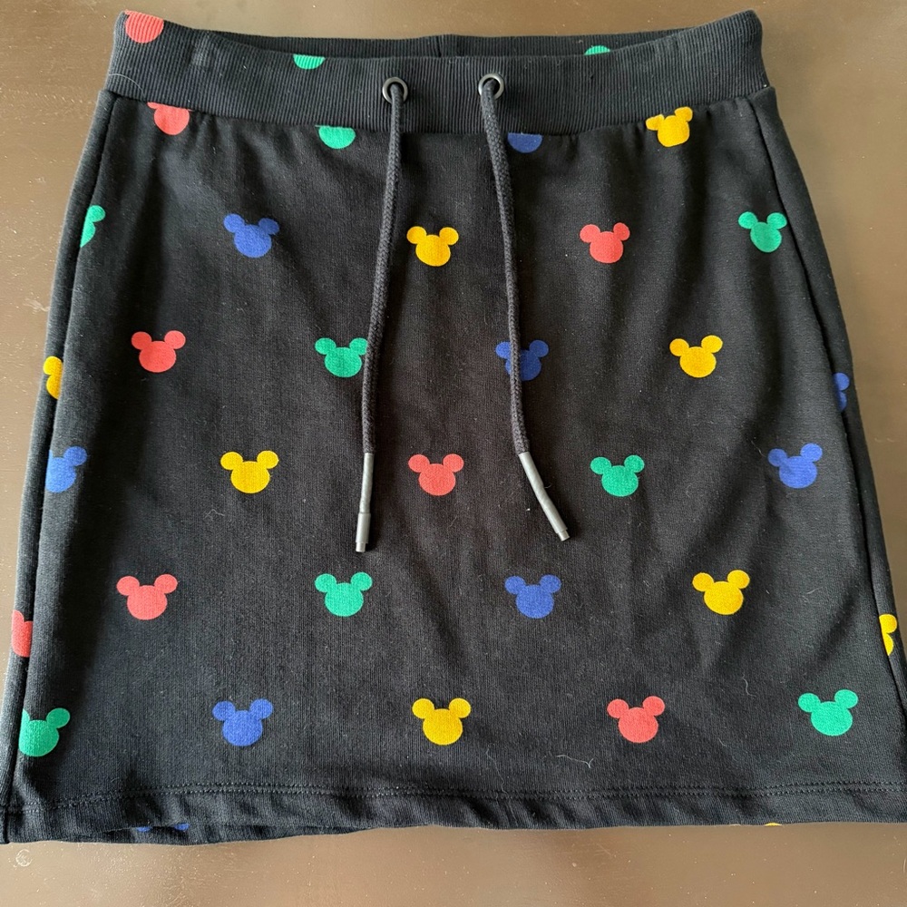 Bershka Mickey Mouse Skirt with Colorful Mickey Pattern Disney